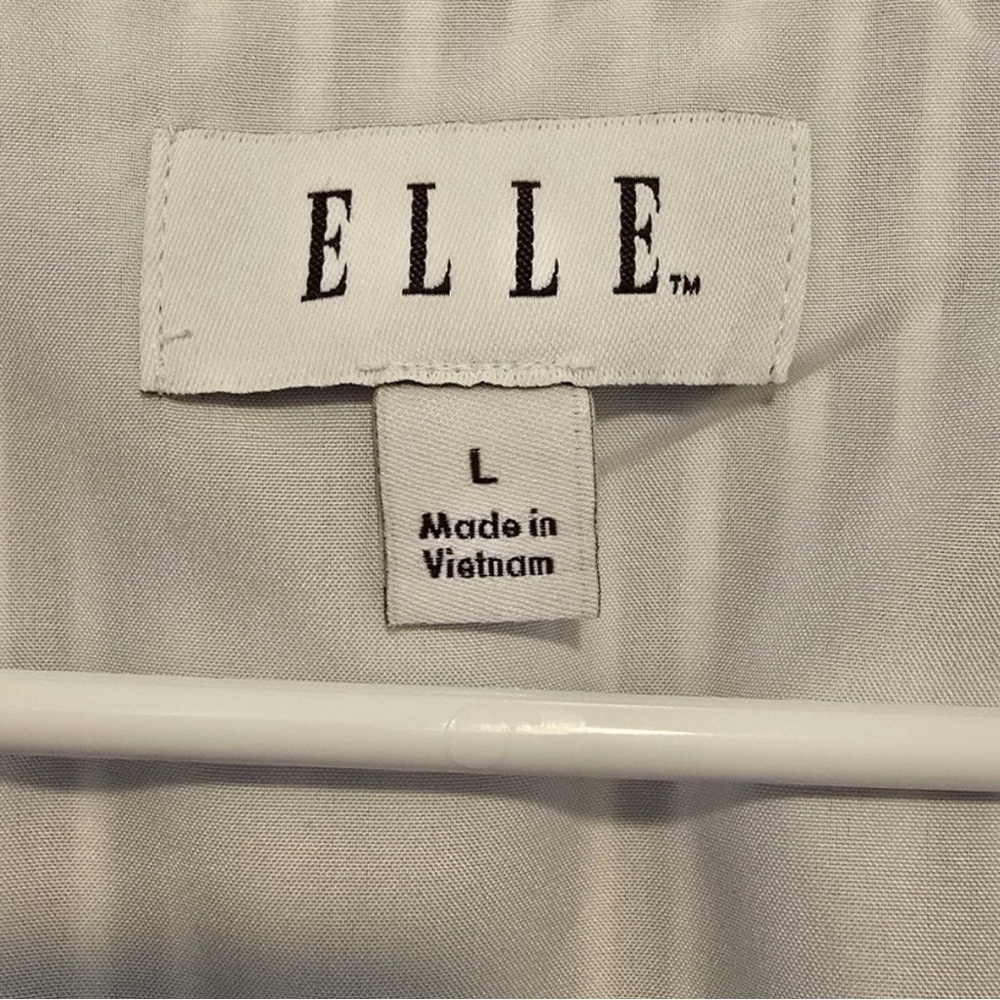 Elle Navy and White Striped Midi Shirt Dress with Tie Waist - Picture 4 of 5